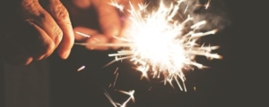 sparkler new years 1