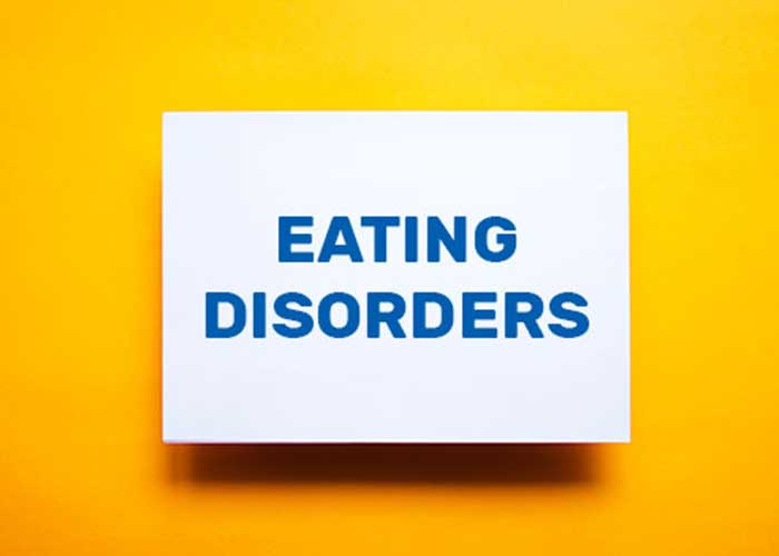 Sign that says Eating Disorders