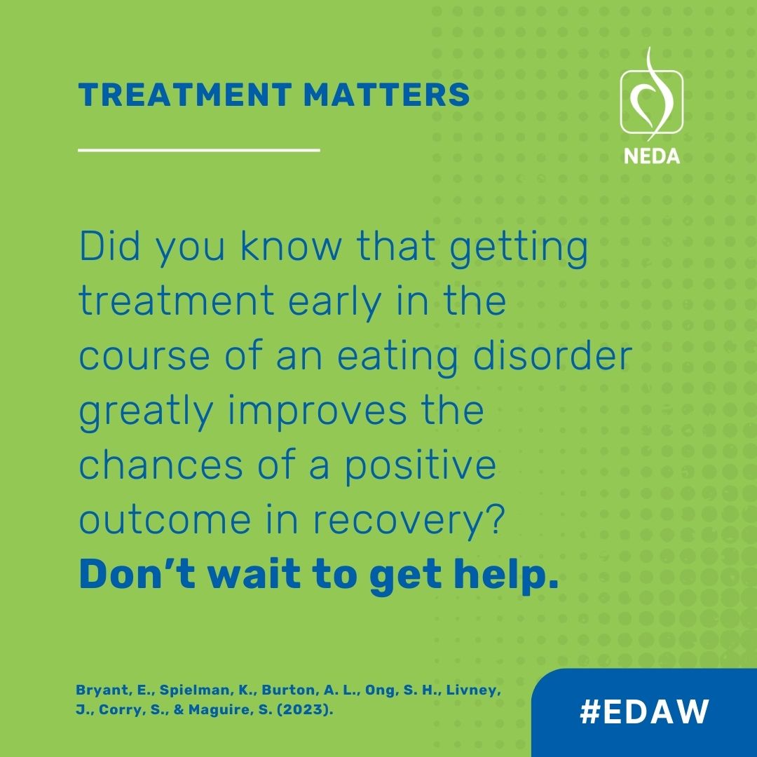 Eating Disorders Awareness Week NEDA - Treatment Matters