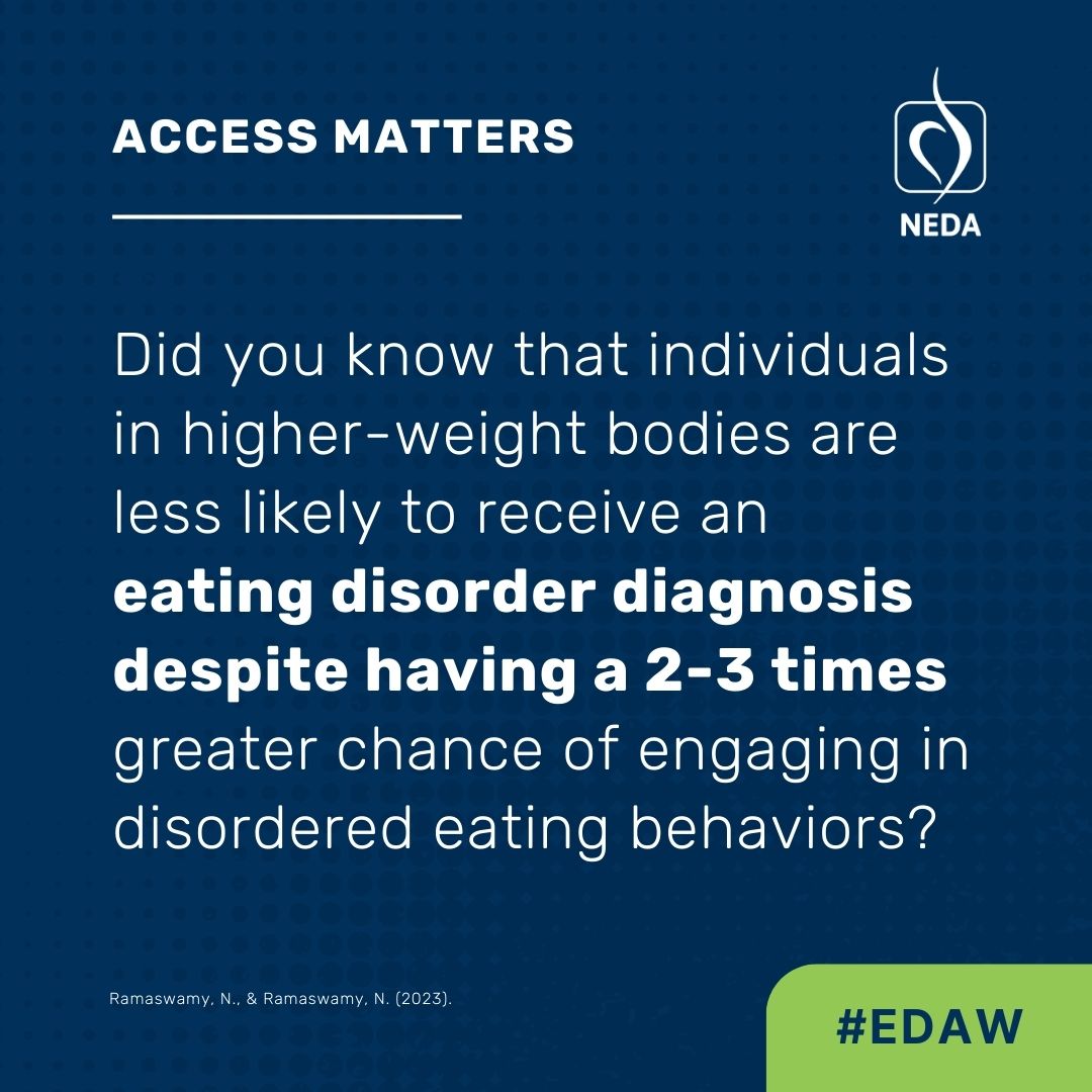 Eating Disorders Awareness Week NEDA- Access Matters