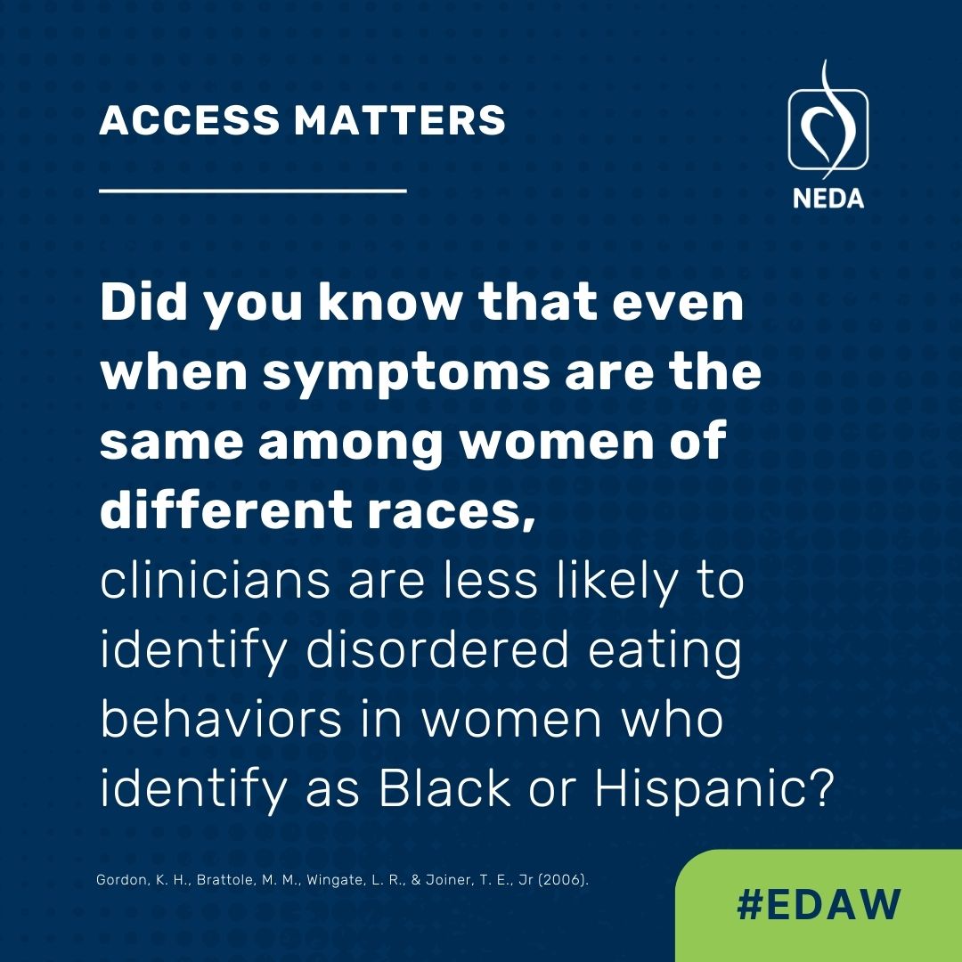 Eating Disorders Awareness Week NEDA - Access Matters