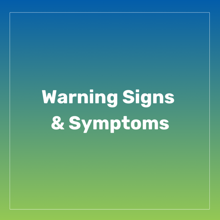 Flyer warning signs of eating disorders