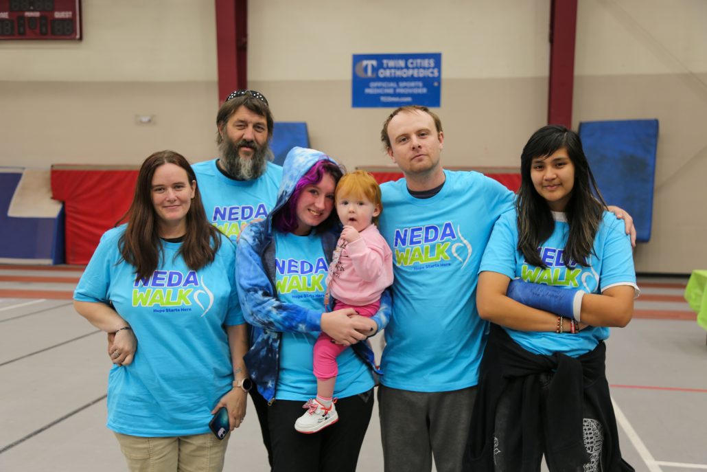 Family at NEDA fundraising event