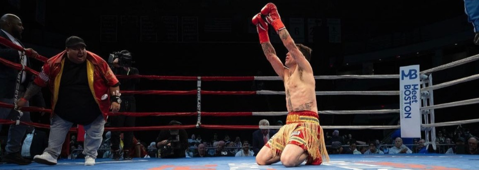 Danny O’Connor, in the boxing ring while he was also struggling with an eating disorder
