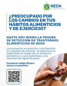 HAZTE HOY MISMO LA PRUEBA DE DETECCIÓN DE TRASTORNOS ALIMENTICIOS DE NEDA