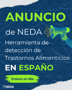 Anuncio Herramienta de detección de Trastornos Alimenticios en Español