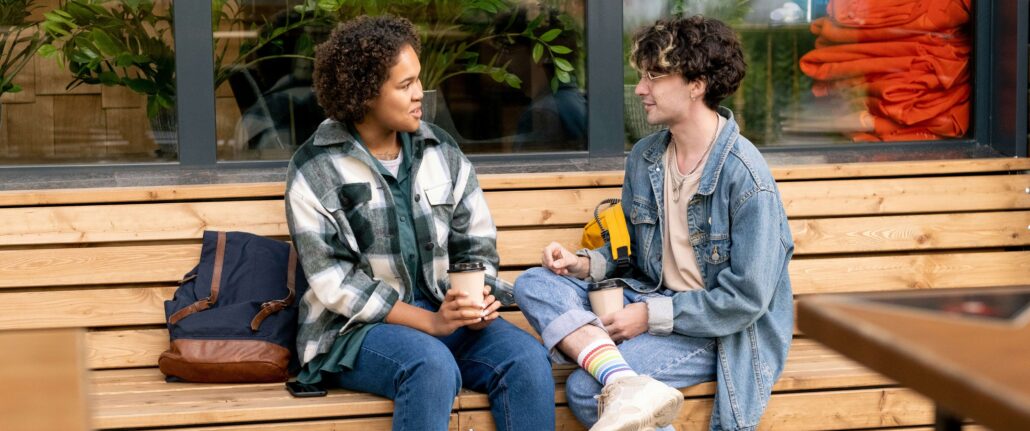 Friends talking about eating disorders help